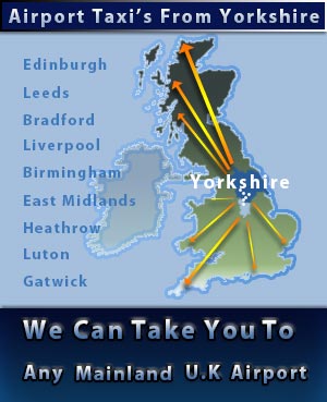 a map of routes to airports from taxi company in sheffield atlantic airport travel