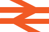 Railway Taxis Transfer Cabs national orange cross rails railway symbol taxis from sheffield