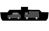 Seaport Taxis Symbol seaport symbol showing a black ship with vehicles loaded internally